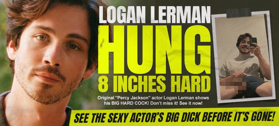 logan lerman dick cock