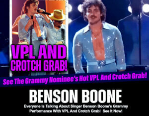 benson boone vpl grammy crotch grab penis dick cock